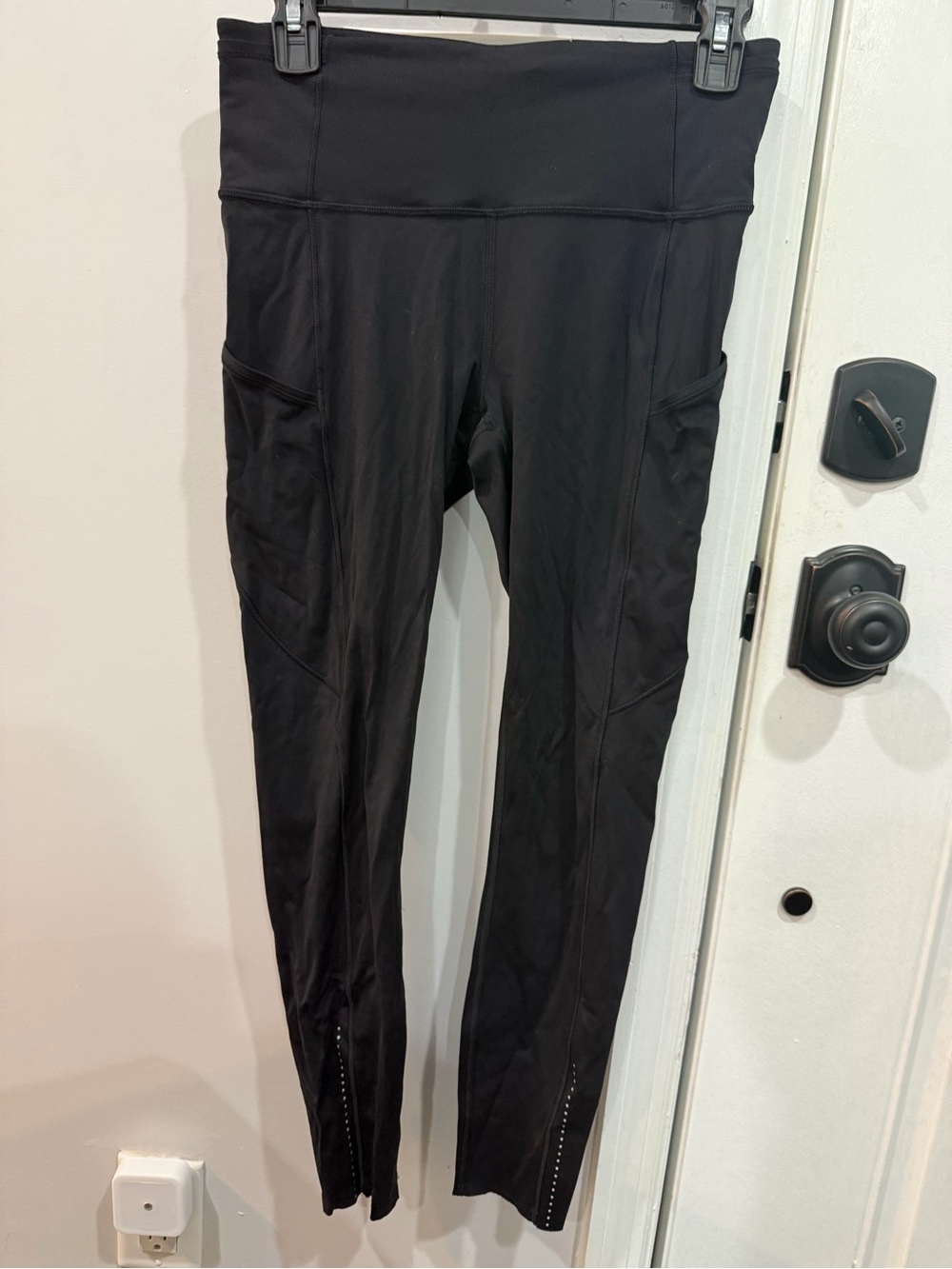 lululemon athletica Black High-Rise Leggings with Side Pockets